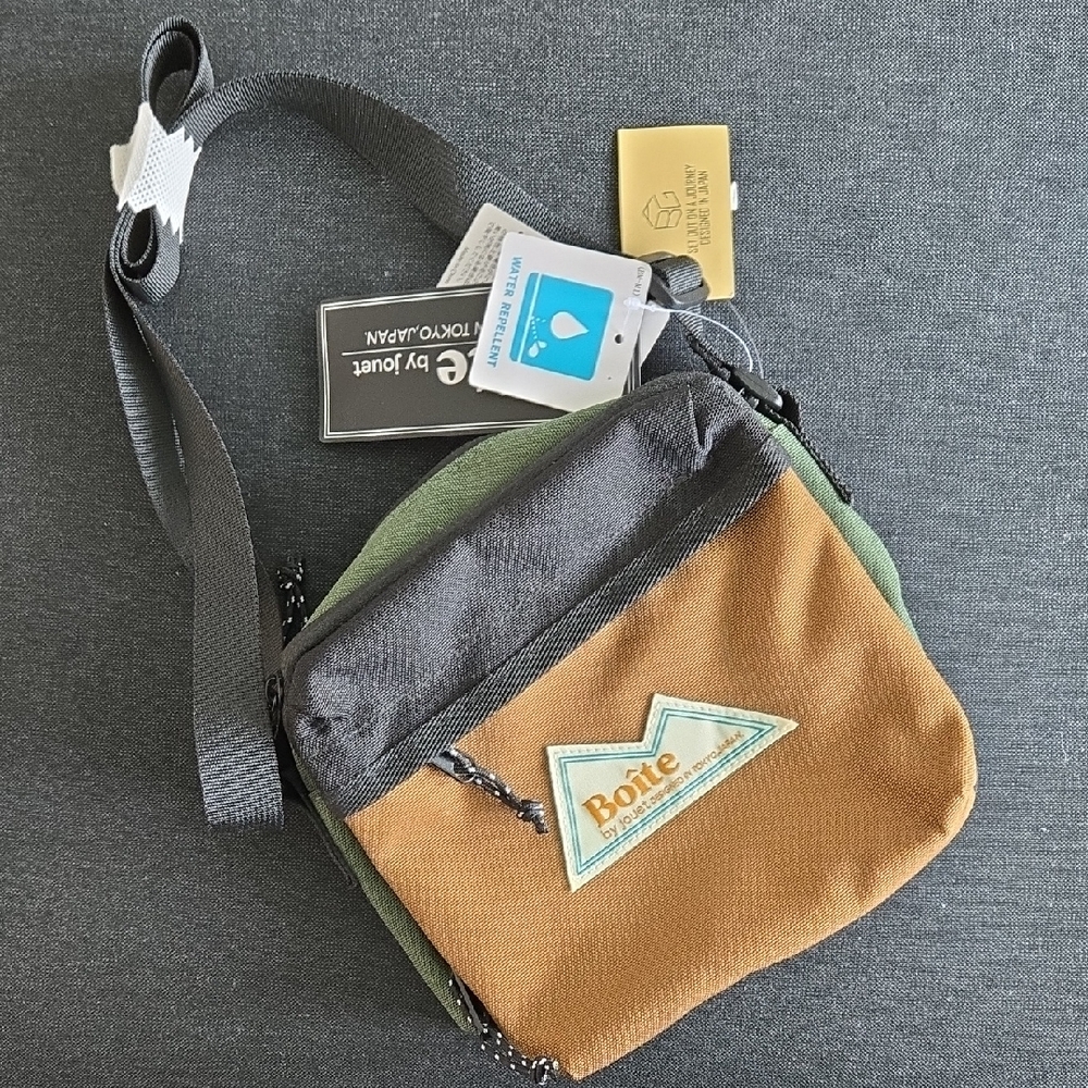 Boîte By Jouet Men's Crossbody Bag - Black, Brown, and Green Designed In Tokyo